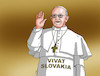 Cartoon: papez21 (small) by Lubomir Kotrha tagged vatican,pope,francis,visit,slovakia