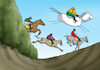 Cartoon: pardub21 (small) by Lubomir Kotrha tagged racing,obstacles,horses