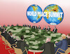 Cartoon: peacesummit24a (small) by Lubomir Kotrha tagged war,peace,bombs,world