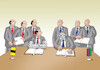 Cartoon: podpisy (small) by Lubomir Kotrha tagged politicians,contracts