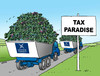 Cartoon: rajsko (small) by Lubomir Kotrha tagged panama,papers,tax,paradise,world