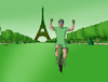 Cartoon: sagreen (small) by Lubomir Kotrha tagged tour,de,france,cyclist,peter,sagan,green,world,slovakia