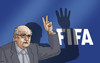 Cartoon: seppfifa (small) by Lubomir Kotrha tagged fifa corruption world football blatter