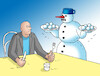 Cartoon: snehobed (small) by Lubomir Kotrha tagged winter,frost,the,snow,snowmen