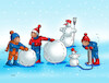 Cartoon: snehonafuk (small) by Lubomir Kotrha tagged winter,frost,the,snow,snowmen