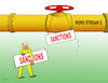 Cartoon: trumplynsanction (small) by Lubomir Kotrha tagged gas,nord,stream,putin,trump,russia,usa,germany,sanctions