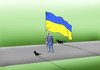 Cartoon: twoblackcat-ua (small) by Lubomir Kotrha tagged elections,ukraine,wahlen,peace,war,people,nato,usa,eu,russia
