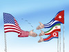 Cartoon: usapodanie (small) by Lubomir Kotrha tagged usa obama world iran kuba korea