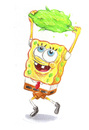 Cartoon: Sponge carrying tree (small) by Trippy Toons tagged spongebob,sponge,bob,squarepants,schwammkopf,eyes,augen,bloodshot,cannabis,marihuana,marijuana,stoner,stoned,kiffer,kiffen,weed,ganja,smoke,smoking,rauch,rauchen