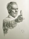 Cartoon: Clint Eastwood (small) by Jano tagged clint eastwood pencil drawing