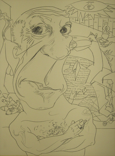 Cartoon: Pablo Picasso (medium) by SAPIENS tagged cartoon,drawing
