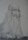 Cartoon: Leonardo Da Vinci (small) by SAPIENS tagged cartoon,drawing