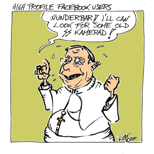 Cartoon: High Profile FB users (medium) by kurtsatiriko tagged zuckerbook