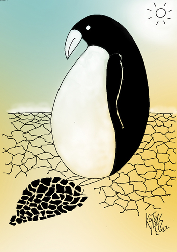 Cartoon: drought (medium) by kotbas tagged climate,animals,critical