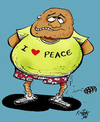 Cartoon: Peace (small) by kotbas tagged fake,peace,bomb