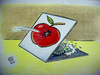 Cartoon: stumble (small) by kotbas tagged apple,wolf,disappointment