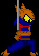 Cartoon: Ninja Cat (medium) by Schimmelpelz-pilz tagged cat,ninja,pixel,art,computer,game,katana,sword,anthro,anthropoid,furry,fur,fighter,warrior,assassin,assassine,krieger,katze,kater,schwert