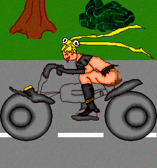 Cartoon: Sailor Moon joined a biker gang (medium) by Schimmelpelz-pilz tagged sailormoon,sailor,moon,biker,gang,computer,game,computergame,videogame,video,manga,anime,leather,outfit,pixel,pixels,nostalgia