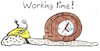 Cartoon: working time (small) by Schimmelpelz-pilz tagged work,working,time,arbeit,arbeitszeit,zeit,schnecke,langsam,slow,clock,uhr