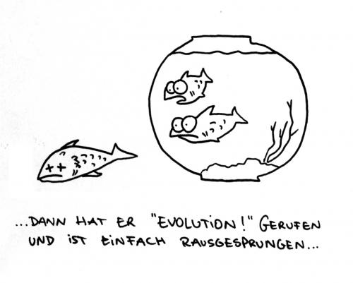 Cartoon: Evolution! (medium) by puvo tagged evolution,fisch,revolution