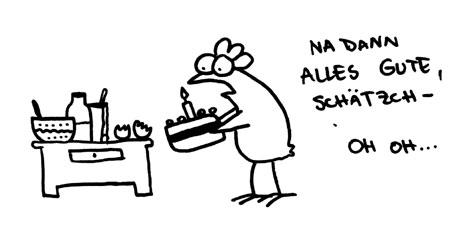 Cartoon: Geburtstagsküchlen. (medium) by puvo tagged huhn,geburtstag,kücken,kuchen,backen,ei