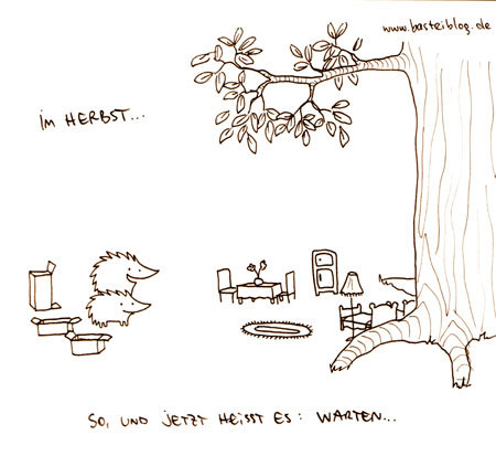 Cartoon: Im Herbst... (medium) by puvo tagged igel,hedgehog,herbst,autumn,laub,blätter,leaves,winter