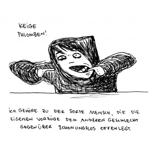 Cartoon: Keige Phlomben. (medium) by puvo tagged plombe,zahn,