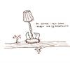 Cartoon: Midsommar. (small) by puvo tagged lampe,vogel,bird,lamp,nest