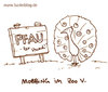 Cartoon: Mobbing im Zoo - Der Pfau (small) by puvo tagged pfau,mobbing,peacock,zoo
