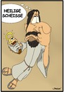 Cartoon: Heilige Scheisse (small) by Spanossi tagged jesus,heiligescheisse,holyshit,religion