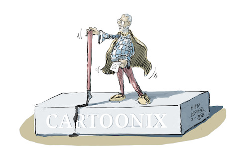 Cartoon: CARTOONIX ... (medium) by Jori Niggemeyer tagged cartoonix,held,jori,joricartoon,niggemeyer,joriniggemeyer,cartoon,karikatur,cartoonist,cartoonix,held,jori,joricartoon,niggemeyer,joriniggemeyer,cartoon,karikatur,cartoonist