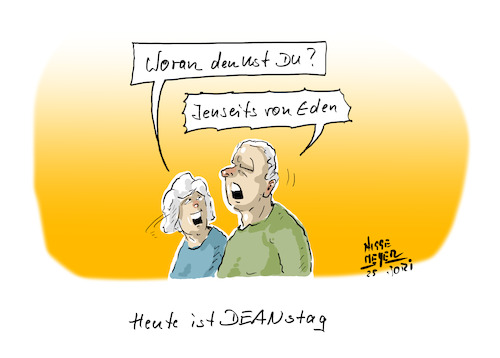 Cartoon: DEANstag... (medium) by Jori Niggemeyer tagged jamesdean,dienstag,jenseitsvoneden,gedanken,filmtitel,film,cartoon,joriniggemeyer,niggemeyer,jori,jamesdean,dienstag,jenseitsvoneden,gedanken,filmtitel,film,cartoon,joriniggemeyer,niggemeyer,jori