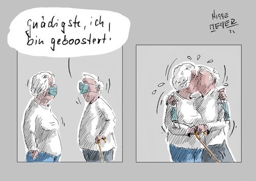 Cartoon: Geboostert... (medium) by Jori Niggemeyer tagged bosstern,geboostert,kuss,knutschen,küssen,maske,coronaschutzmaske,coronafolgen,corona,covid,zukunft,heilung,cartoonist,satire,humor,joricartoon,cartoonart,illustration,illustrator,karikatur,cartoonstyle,cartoondrawing,cartoonnetwork,witzigebilder,cartoon,niggemeyer,bosstern,geboostert,kuss,knutschen,küssen,maske,coronaschutzmaske,coronafolgen,corona,covid,zukunft,heilung,cartoonist,satire,humor,joricartoon,cartoonart,liebe,paar