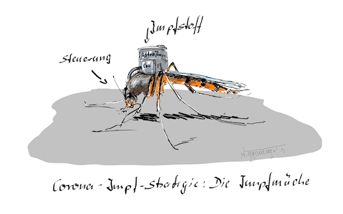 Cartoon: Impfmücke (medium) by Jori Niggemeyer tagged mücke,impfung,coronaschutzimpfung,covid19,corona