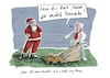 Cartoon: Den Klimawandel nutzen... (small) by Jori Niggemeyer tagged klimawandel,santa,nikolaus,garten,rasenmäher,joricartoon,niggemeyer