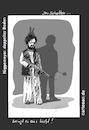 Cartoon: Der Schatten... (small) by Jori Niggemeyer tagged taliban,schatten,waffe,blume,frieden,hasenohren,einblicke,mensch,erziehung