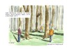 Cartoon: Neulich im Friedwald (small) by Jori Niggemeyer tagged friedwald,cartoon,niggemeyer,letzte,ruhe,anders,menschlich,ziel,wald,bäume,hoffnung,joricartoon,neid,missgunst,schadenfreude,ignoranz,lebensfreude,spaß
