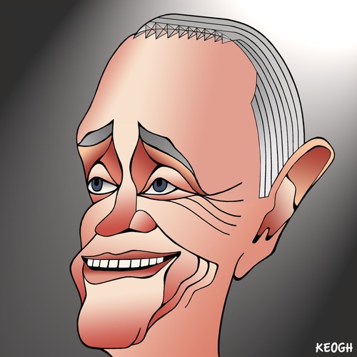 Cartoon: Malcolm Turnbull (medium) by KEOGH tagged politics,cartoons,keogh,australia,caricature,turnbull,malcolm,australian,politicians