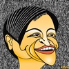 Cartoon: Penny Wong (small) by KEOGH tagged penny,wong,caricature,australia,keogh,cartoons,politics,australian,politicians