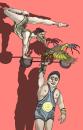 Cartoon: Circus of extravaganza (small) by javierhammad tagged circus weird surreal strongmen equilibrist bird spider game shadow