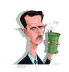 Cartoon: Bashar-al-Assad (small) by FARTOON NETWORK tagged bashar,assad,caricature,politics,terrorism,oil,syria,war,refugees,vector