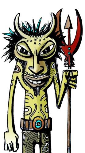 Cartoon: Diablo (medium) by Alesko tagged diablo,devilish,dessin,draw,alesko