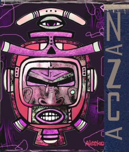 Cartoon: Nazca project (medium) by Alesko tagged nazca,animation,painting,acrylic,alesko