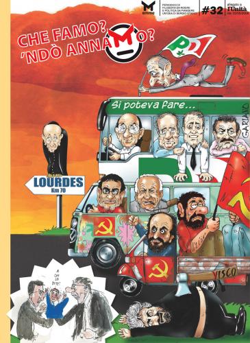 Cartoon: cover M 32 (medium) by massimogariano tagged unita,emme,satira,italia,politica