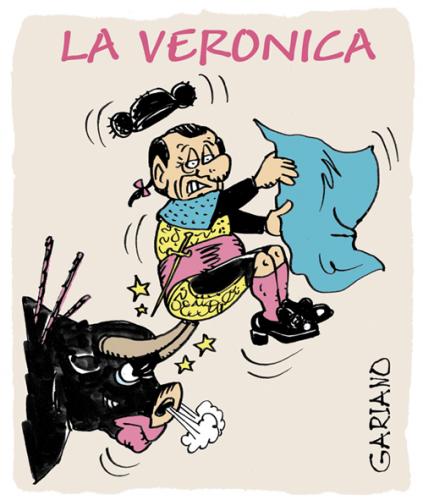 Cartoon: Veronica Berlusconi (medium) by massimogariano tagged italy,italia,berlusconi