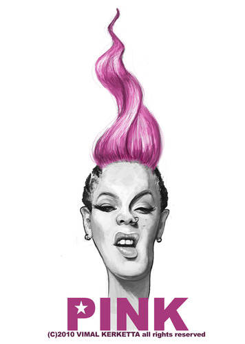 Cartoon: Pink (medium) by vim_kerk tagged pink,caricature,sketch