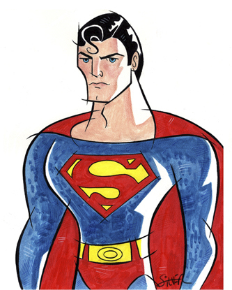Cartoon: christopher reeve superman (medium) by stephen silver tagged chrstopher,reeves,superman