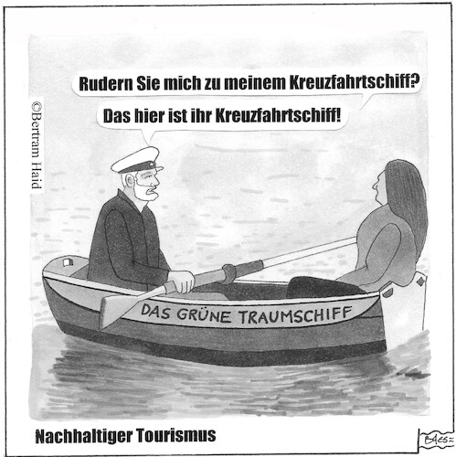 Cartoon: Nachhaltiger Tourismus (medium) by BAES tagged nachhaltigkeit,tourismus,urlaub,reise,kreuzfahrt,schiff,ökologie,umwelt,meere,nachhaltigkeit,tourismus,urlaub,reise,kreuzfahrt,schiff,ökologie,umwelt,meere