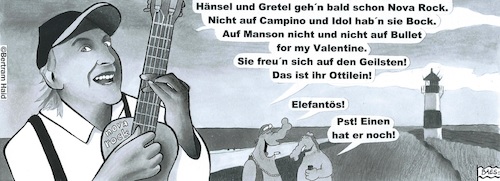 Cartoon: Otto bei Nova Rock (medium) by BAES tagged otto,waalkes,komiker,humor,friesland,deutschland,österreich,rock,nova,musik,star,festival,otto,waalkes,komiker,humor,friesland,deutschland,österreich,rock,nova,musik,star,festival