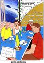 Cartoon: Beim Griechen (small) by BAES tagged griechenland staatsbankrott schulden essen restaurant rechnung wirtschaft politik kellner pleite